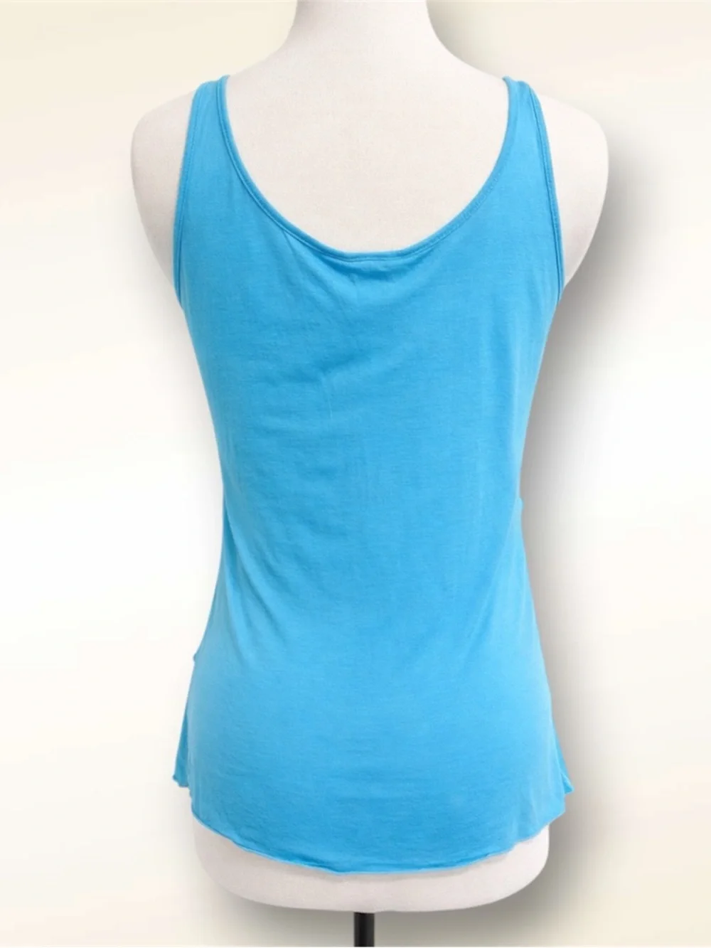 Banana Republic Blue Tiered Ruffle Tank - Picture 2 of 3